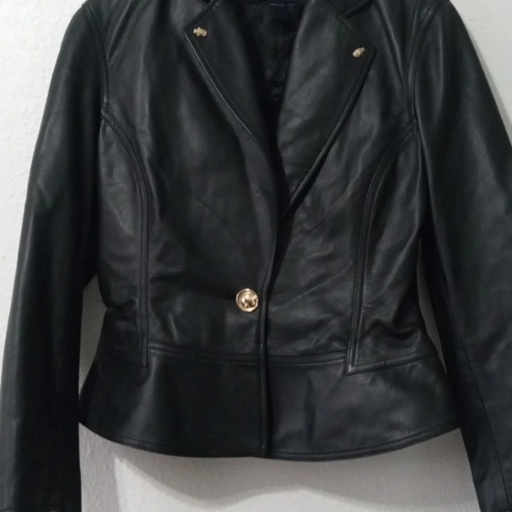Cavalli Class Leather Jacket - Picture 3 of 13
